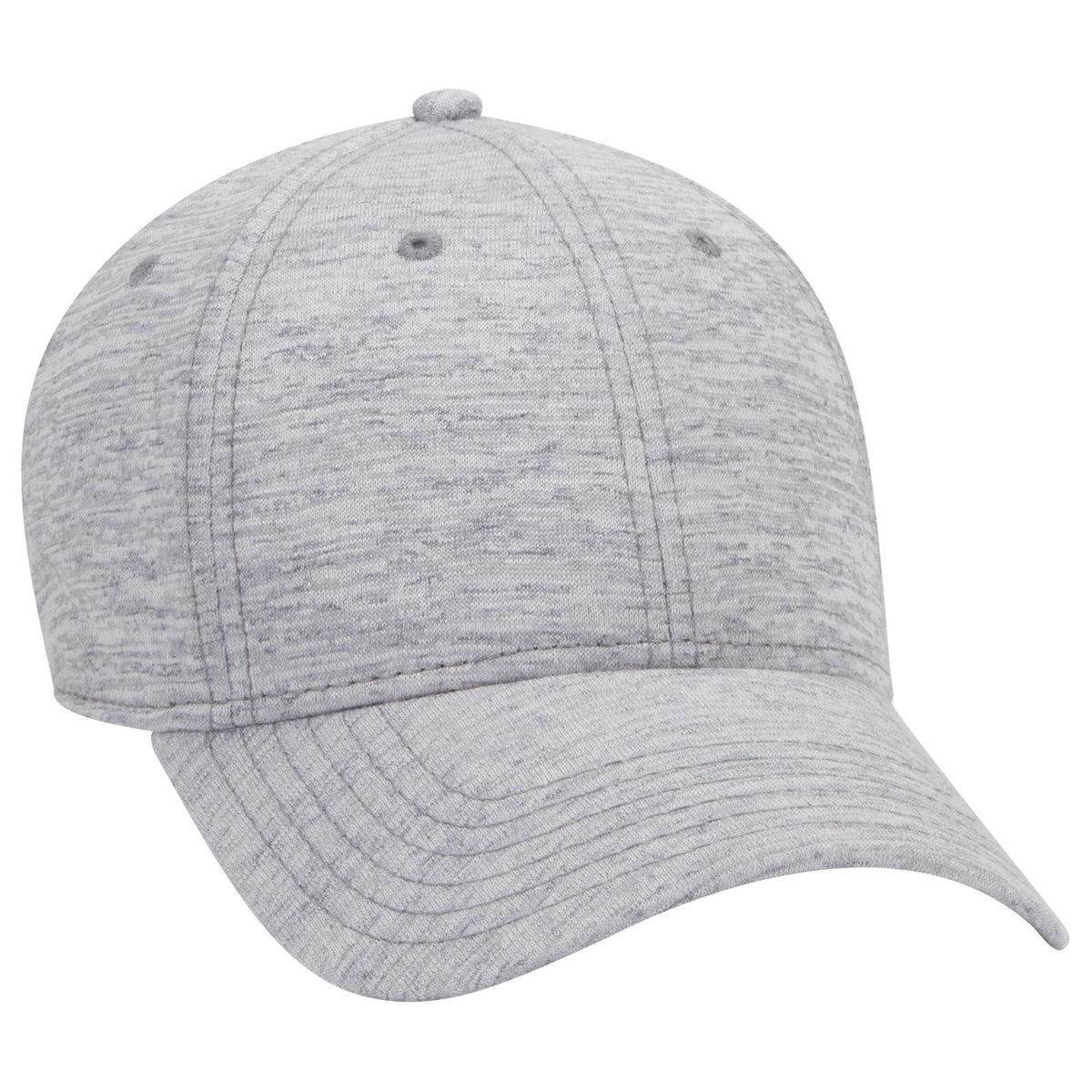 Right View of 074 - Heath. Gray OTTO CAP 6 Panel Low Profile Baseball Cap