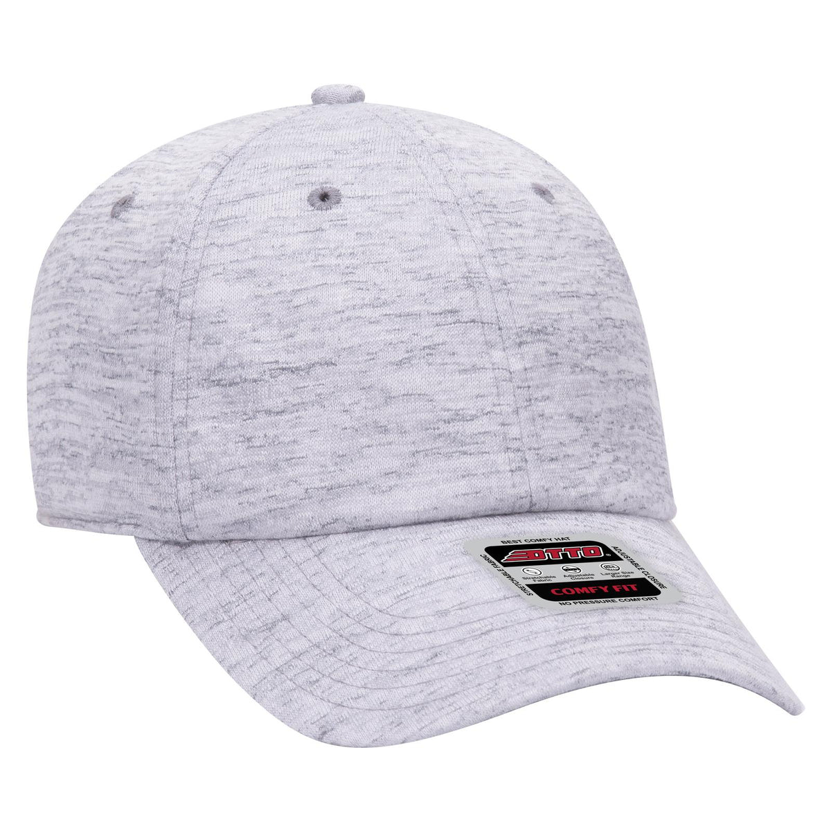 Right View of 074 - Heath. Gray OTTO CAP "OTTO COMFY FIT" 6 Panel Low Profile Baseball Cap