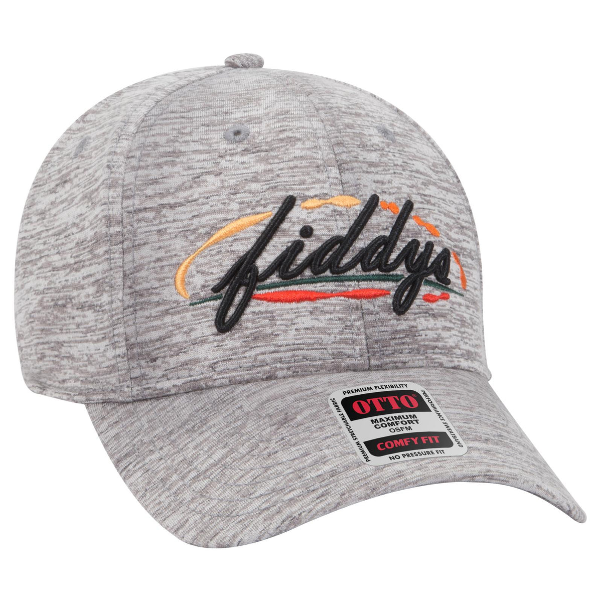 Right View of 074 - Heath. Gray OTTO CAP "OTTO COMFY FIT" 6 Panel Low Profile Baseball Cap