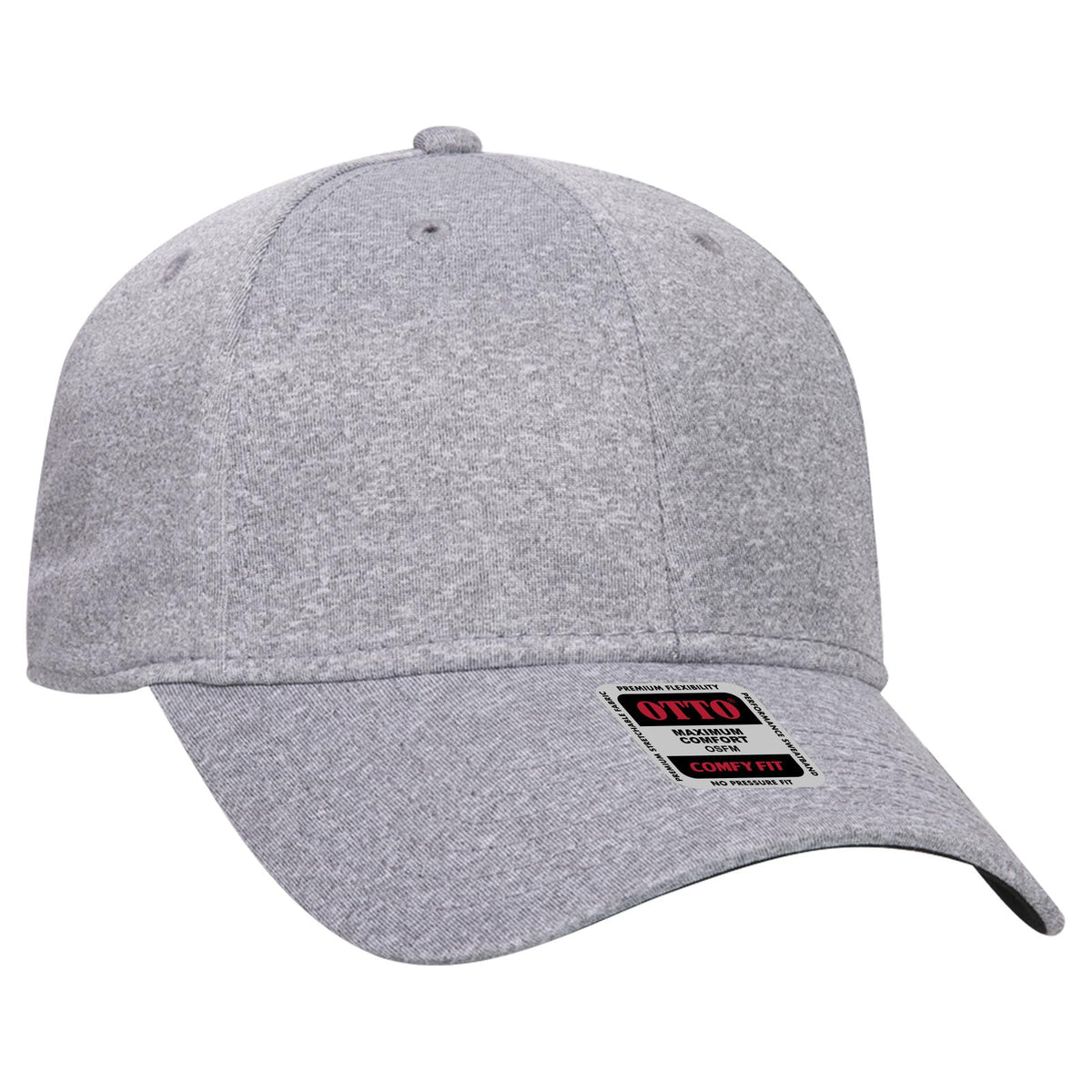 Right View of 074A - Heath. Gray OTTO CAP "OTTO COMFY FIT" 6 Panel Low Profile Baseball Cap