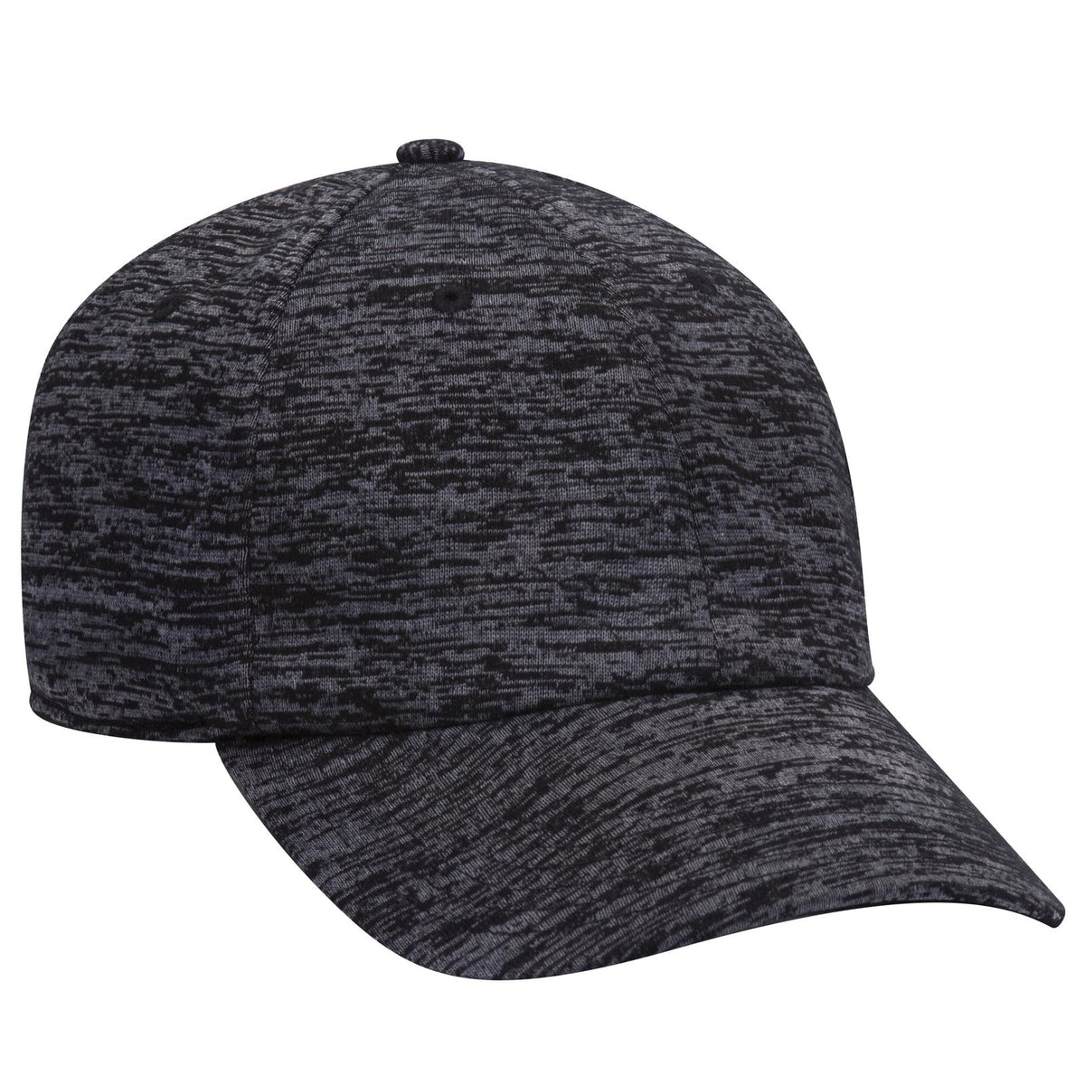 Right View of 080 - Heath. Black OTTO CAP 6 Panel Low Profile Baseball Cap