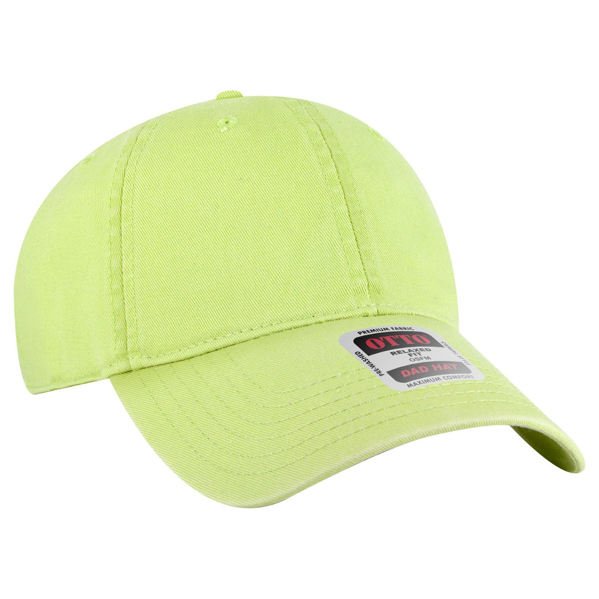 Right View of 088 - N. Green OTTO CAP 6 Panel Low Profile Dad Hat