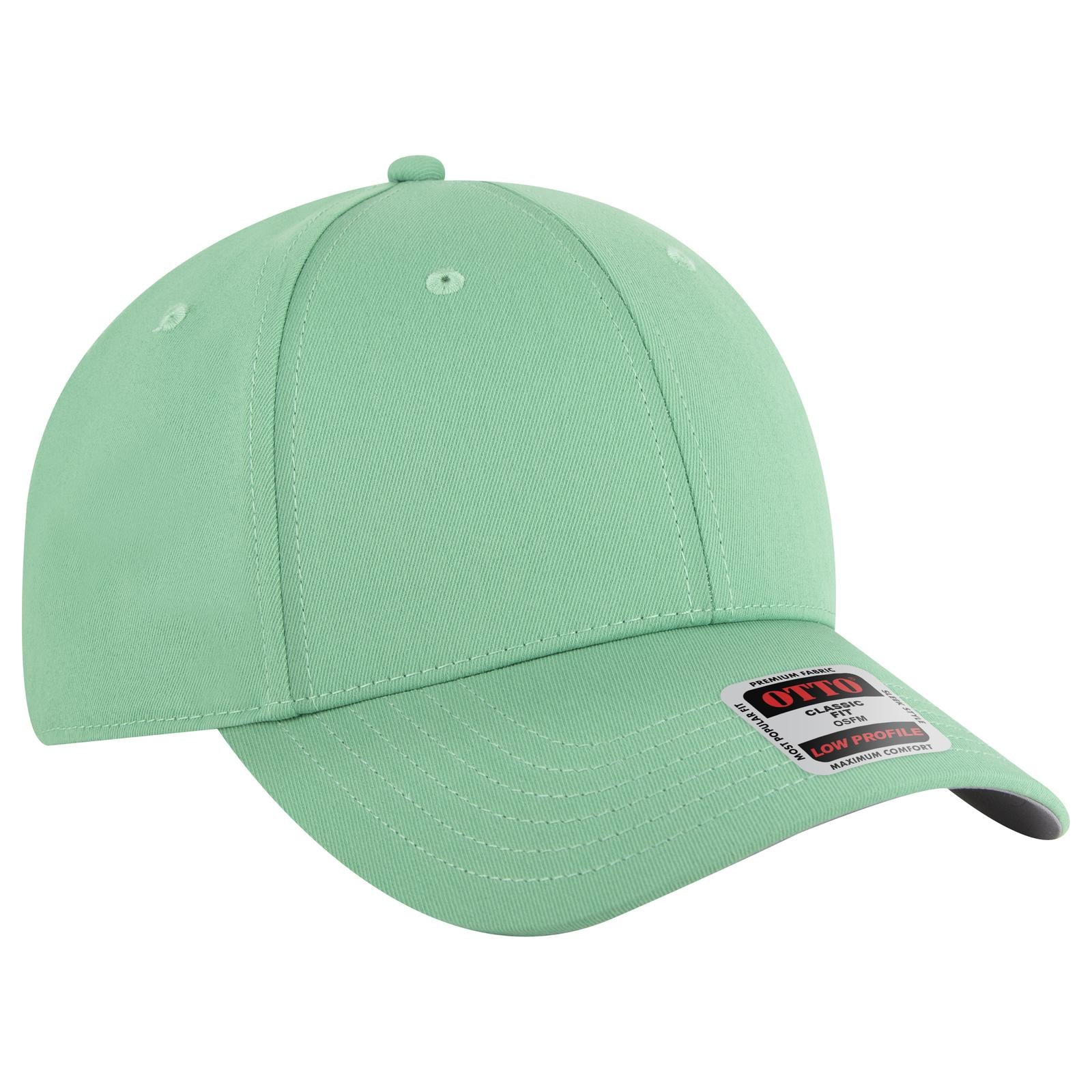 Right View of 091 - Cactus Green OTTO CAP 6 Panel Low Profile Baseball Cap