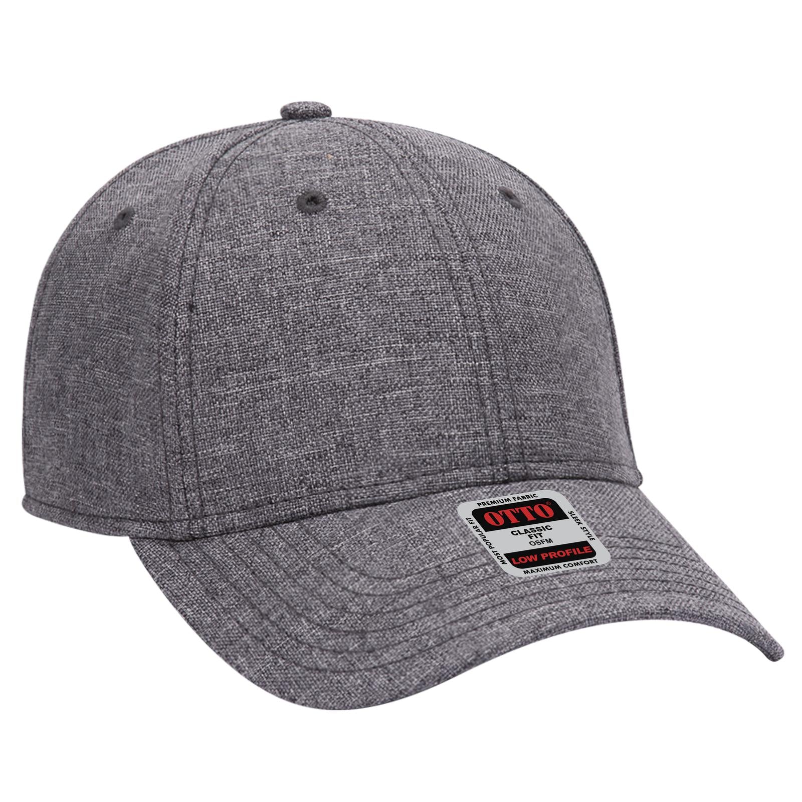 Right View of 103 - Heath. Ch. Gray OTTO CAP 6 Panel Low Profile Baseball Cap