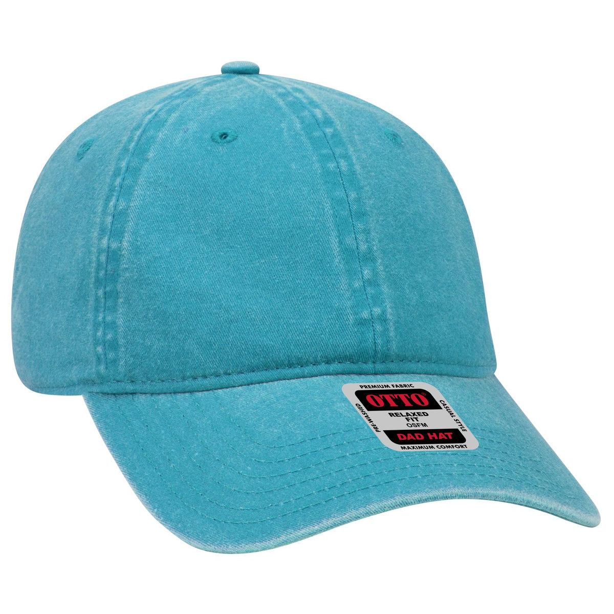 Right View of 104 - Lake Blue OTTO CAP 6 Panel Low Profile Dad Hat