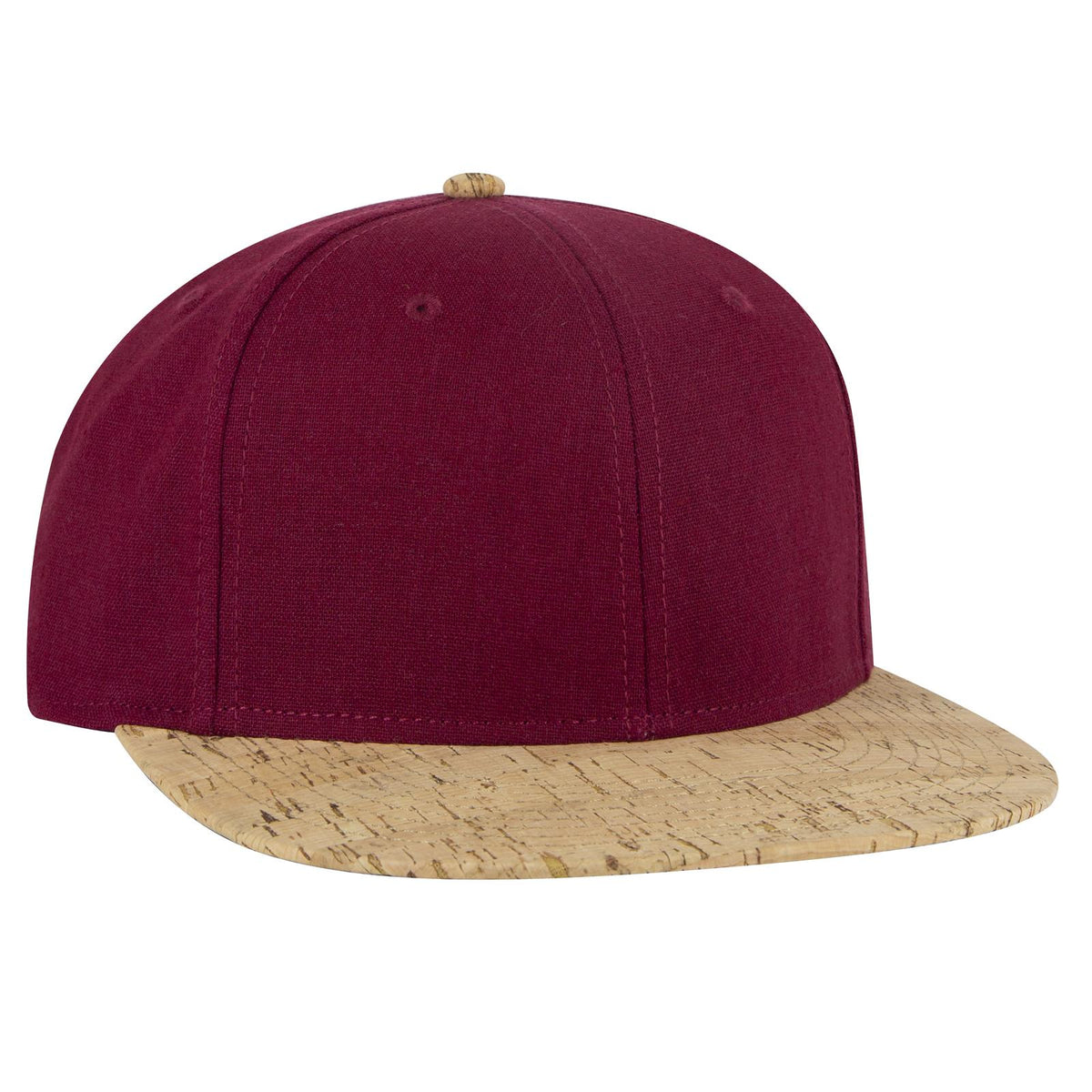 Right View of 11219 - Cork/Bg Mrn OTTO CAP "OTTO SNAP" 6 Panel Pro Style Snapback Hat