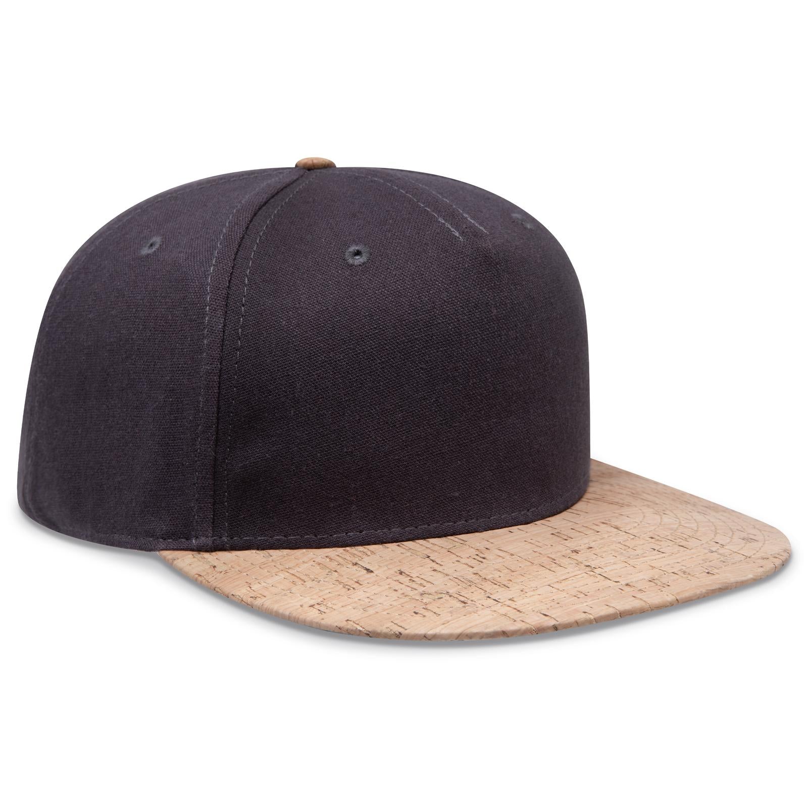 Front View of 11225 - Cork/Ch Gry OTTO CAP "OTTO SNAP" 5 Panel Pro Style Snapback Hat