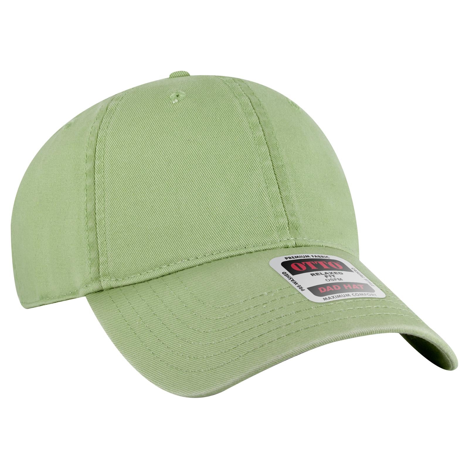 Front View of 120 - Mint OTTO CAP 6 Panel Low Profile Dad Hat