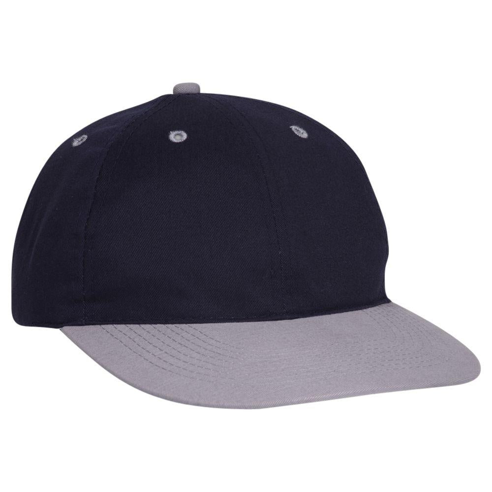 Right View of 1404 - Gry/Nvy OTTO CAP 6 Panel Low Profile Baseball Cap