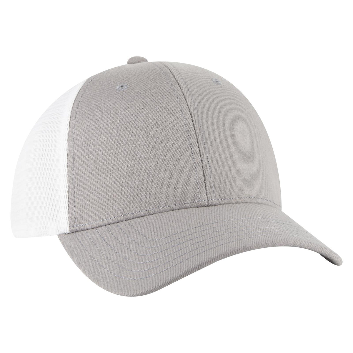 Right View of 1416 - Gry/Wht OTTO CAP "OTTO FLEX" Fitted 6 Panel Low Profile Mesh Back Trucker Hat