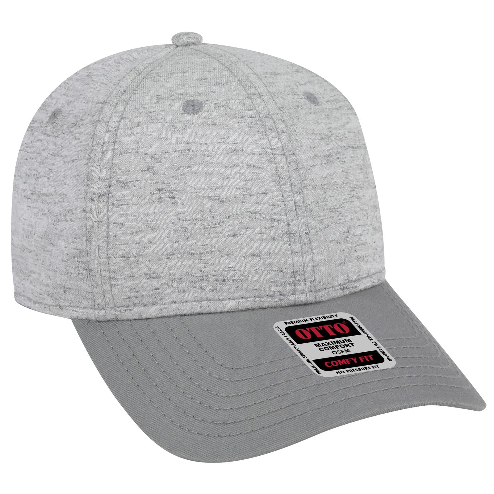 Right View of 1474 - Gry/H. Gry OTTO CAP "OTTO COMFY FIT" 6 Panel Low Profile Baseball Cap