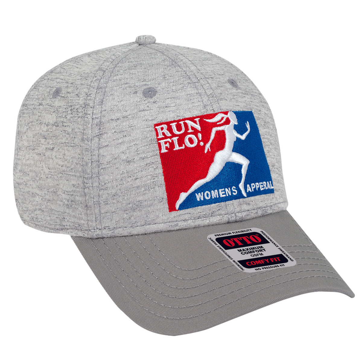 Right View of 1474 - Gry/H. Gry OTTO CAP "OTTO COMFY FIT" 6 Panel Low Profile Baseball Cap