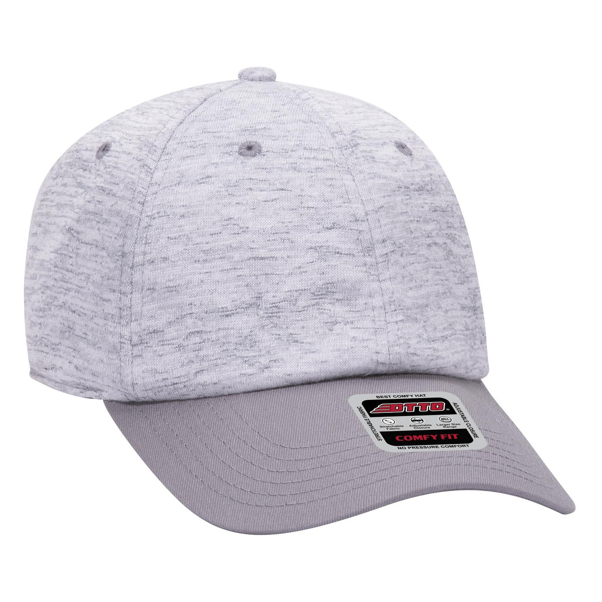 Right View of 1474 - Gry/H. Gry OTTO CAP "OTTO COMFY FIT" 6 Panel Low Profile Baseball Cap