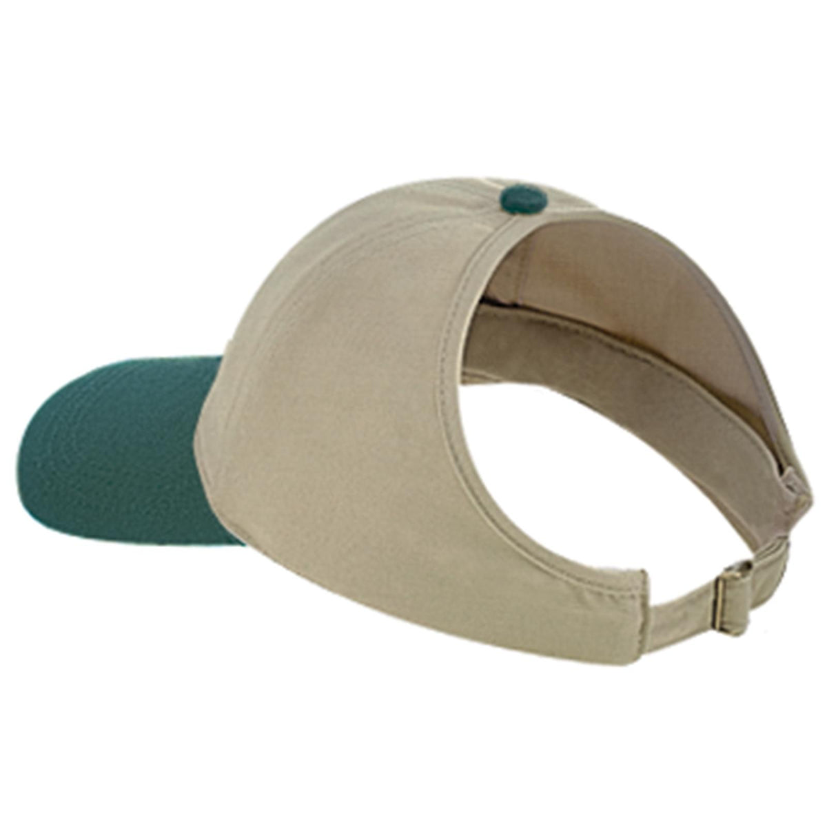 Right View of 1732 - Dk.Grn/Kha OTTO CAP 4 Panel Ponytail Cap