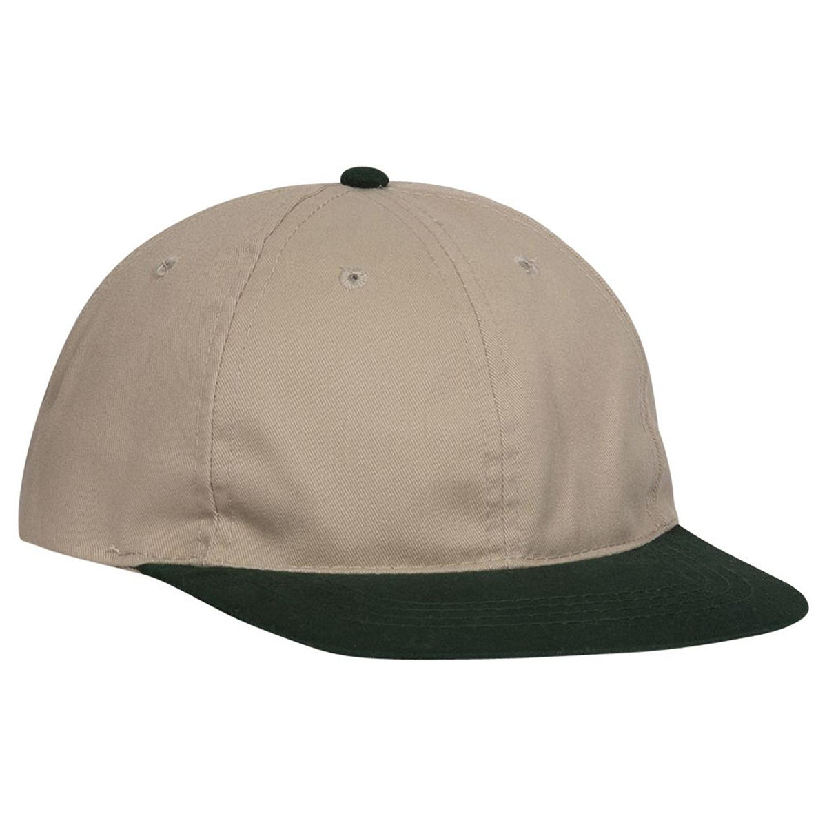Right View of 1732 - Dk.Grn/Kha OTTO CAP 6 Panel Low Profile Baseball Cap