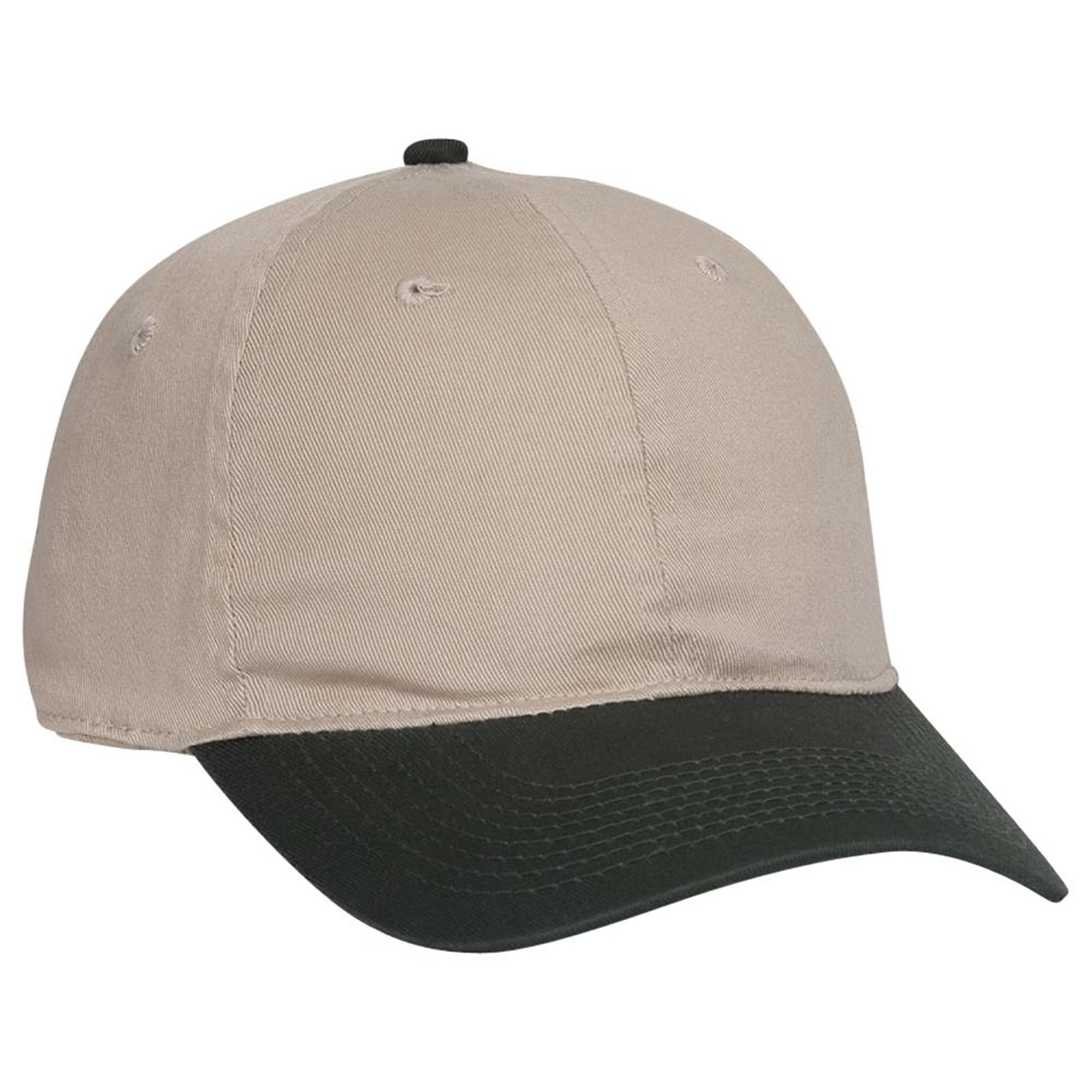 Right View of 1732 - Dk.Grn/Kha OTTO CAP "OTTO FLEX" Fitted 6 Panel Low Profile Dad Hat