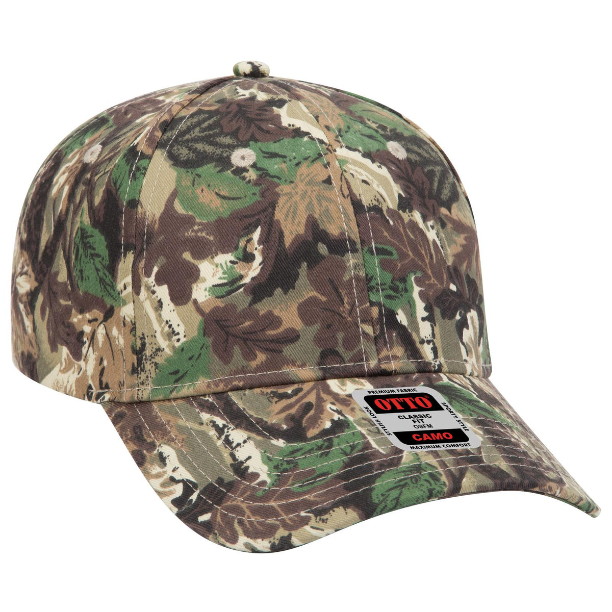Right View of 180705 - Lt.Lod/Brn/Kly OTTO CAP Camouflage 6 Panel Low Profile Baseball Cap