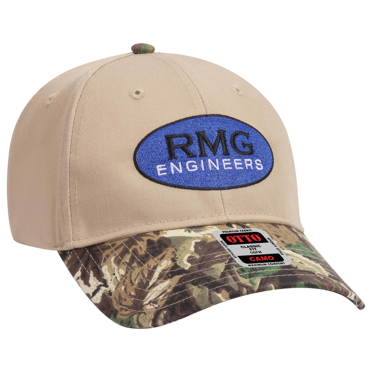 Right View of 18070532 - Lt.Lod/Brn/Kly/Kha OTTO CAP Camouflage 6 Panel Low Profile Baseball Cap