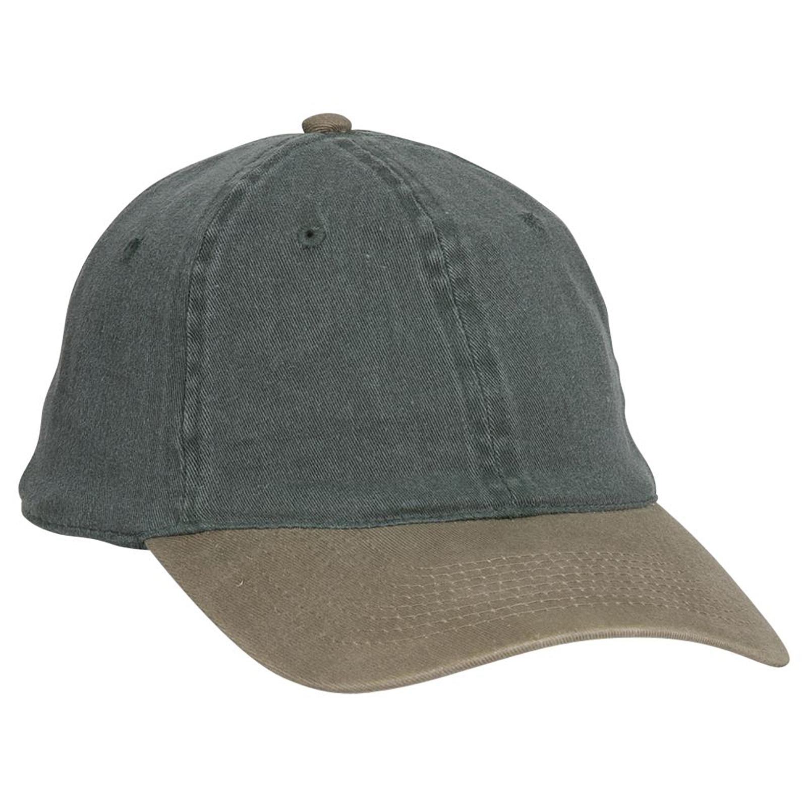 Right View of 3217 - Kha/Dk.Grn OTTO CAP "OTTO FLEX" Fitted 6 Panel Low Profile Dad Hat