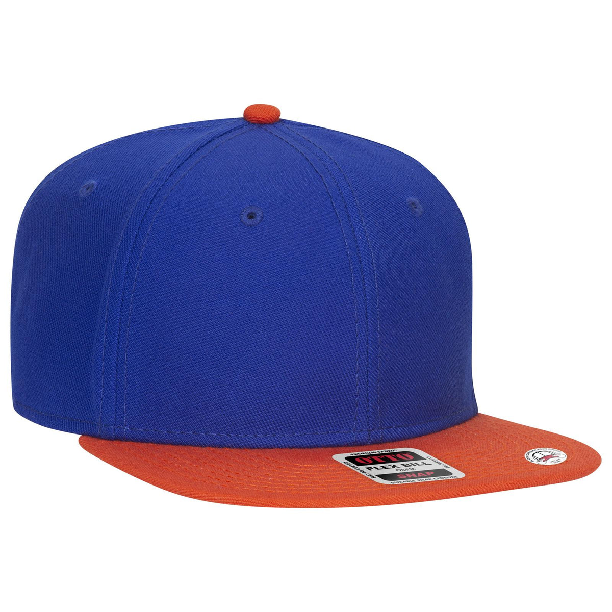 Right View of 620101 - Org/Ryl/Ryl OTTO CAP "OTTO SNAP" 6 Panel Pro Style Snapback Hat