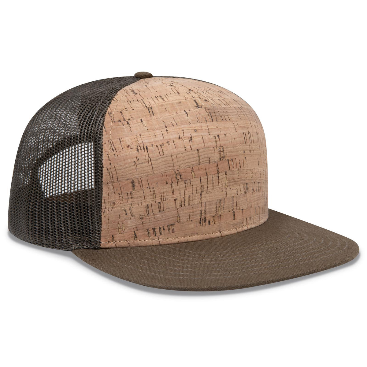 Right View of 8311283B - Ml Grn/Crk/Ml Grn OTTO CAP "OTTO SNAP" 5 Panel Pro Style Mesh Back Trucker Snapback Hat