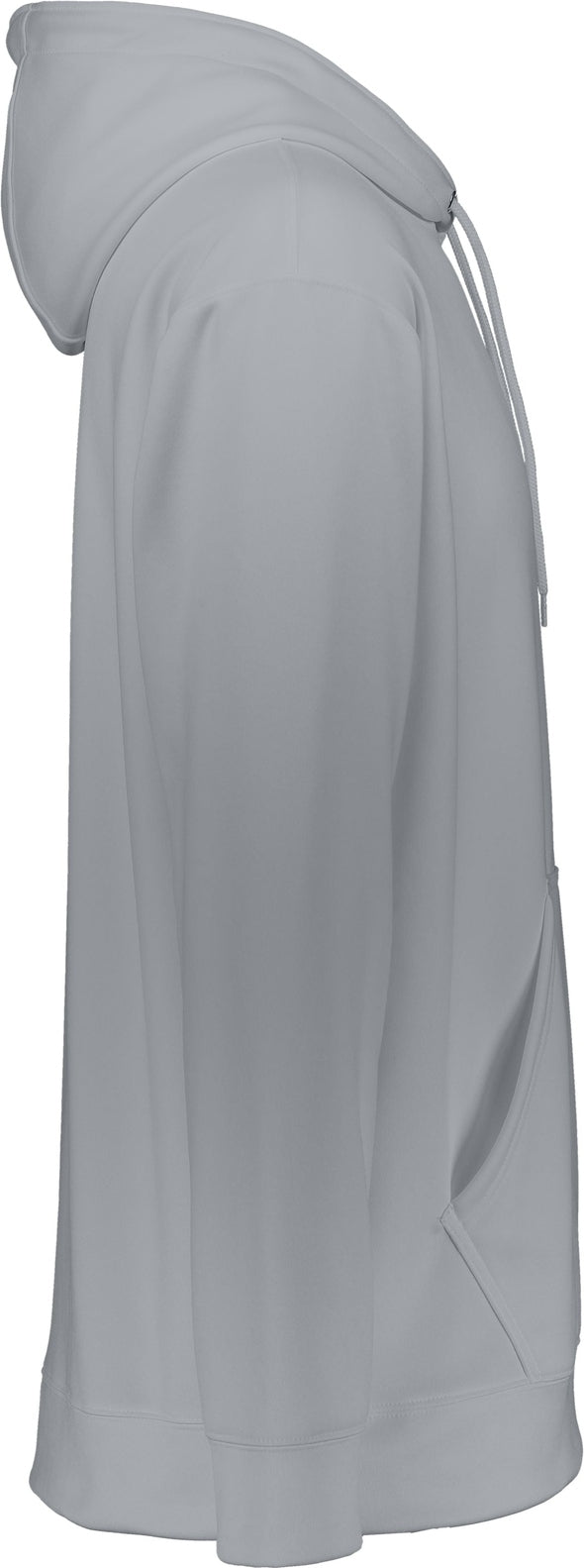 Right View of ATHLETIC GREY WICKING FLEECE HOOD SWEATSHIRT
