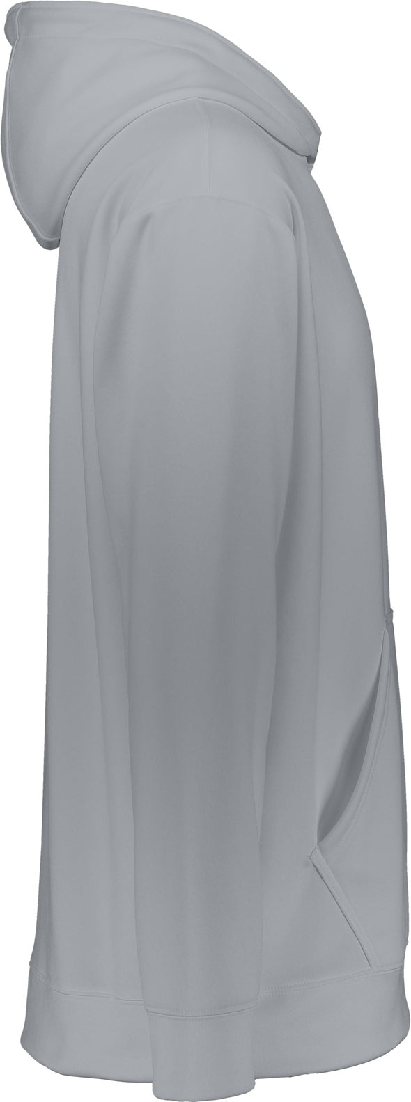 Right View of ATHLETIC GREY YTH WCKNG FLCE HOOD SWEATSHIRT