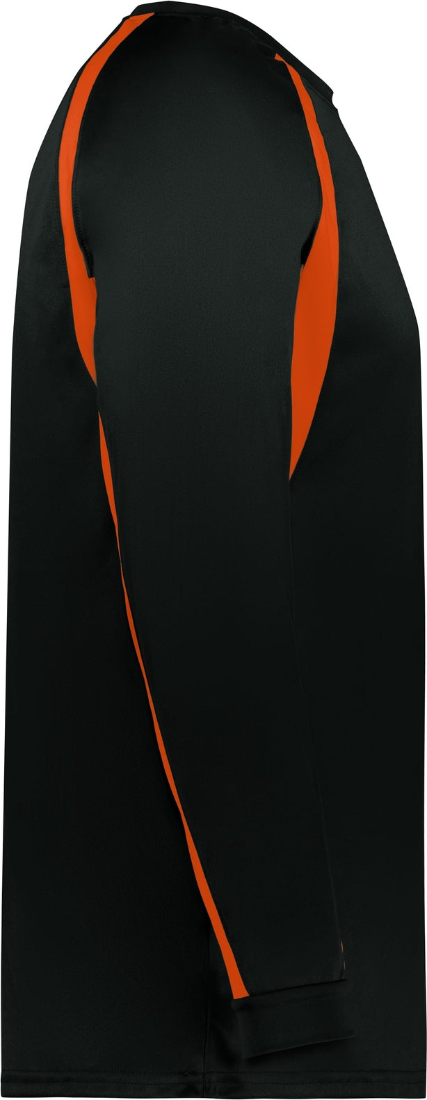 Right View of BA BLACK/BT. ORANGE HOOK L/S TEE