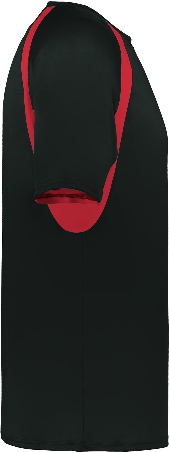 Right View of BA BLACK/RED YOUTH HOOK TEE