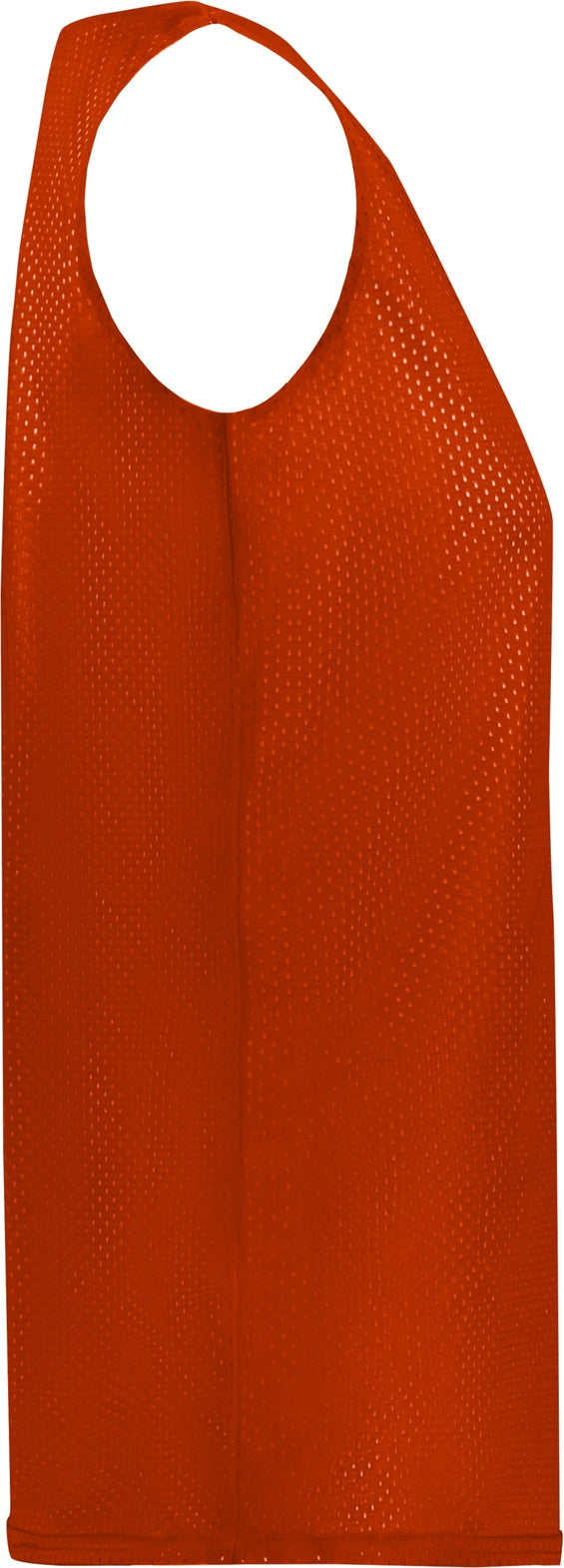 Right View of BA BT. ORANGE/WHITE LADIES MESH REVERSIBLE JERSEY