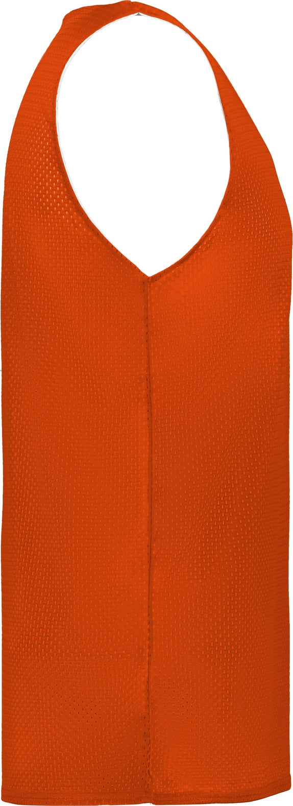 Right View of BA BT. ORANGE/WHITE MESH REVERSIBLE JERSEY