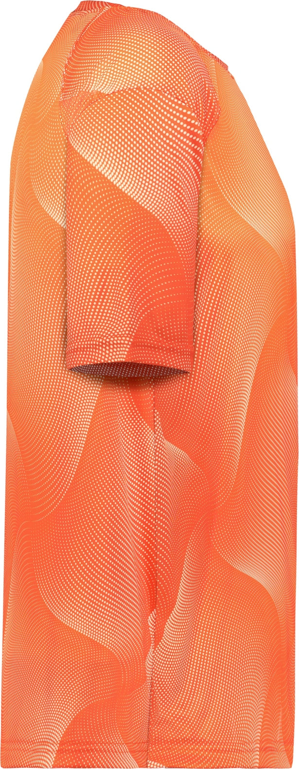 Right View of BA BURNT ORANGE WARP WARP TEE