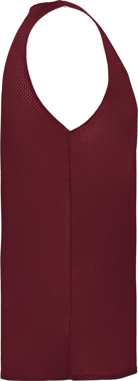 Right View of BA CARDINAL/WHITE MESH REVERSIBLE JERSEY