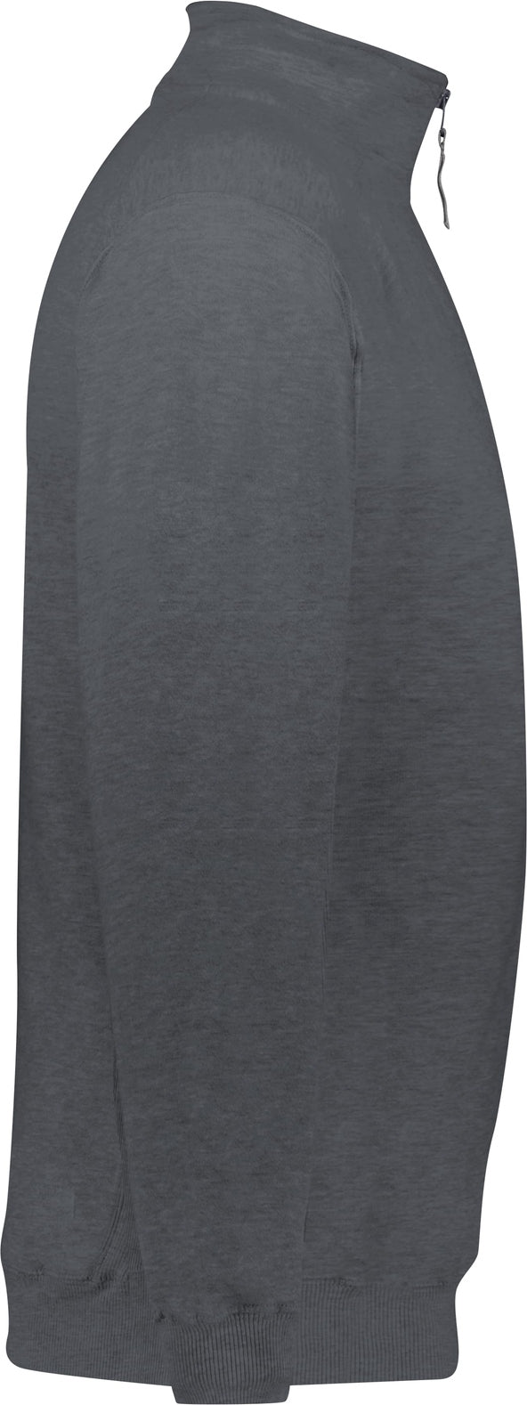Right View of BA CHARCOAL 1/4 ZIP FLEECE PULLOVER