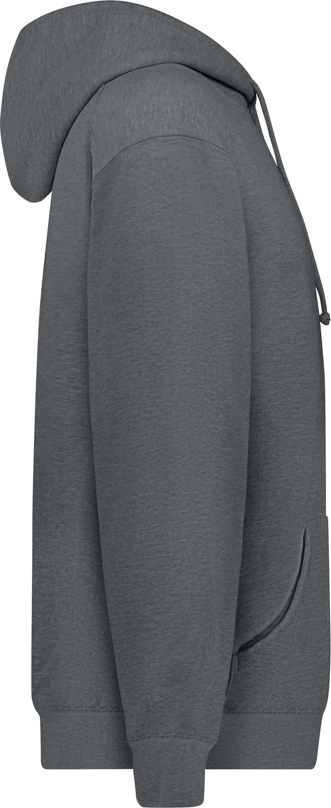 Right View of BA CHARCOAL ATHLETIC FLEECE HOODIE