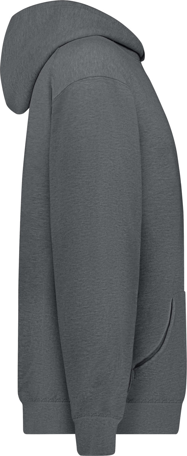 Right View of BA CHARCOAL YOUTH ATHLTIC FLEECE HOODIE