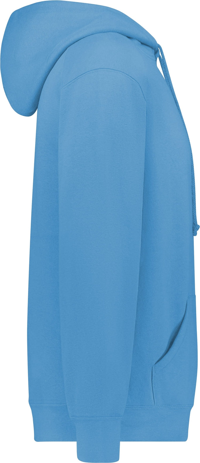 Right View of BA COLUMBIA BLUE ATHLETIC FLEECE HOODIE