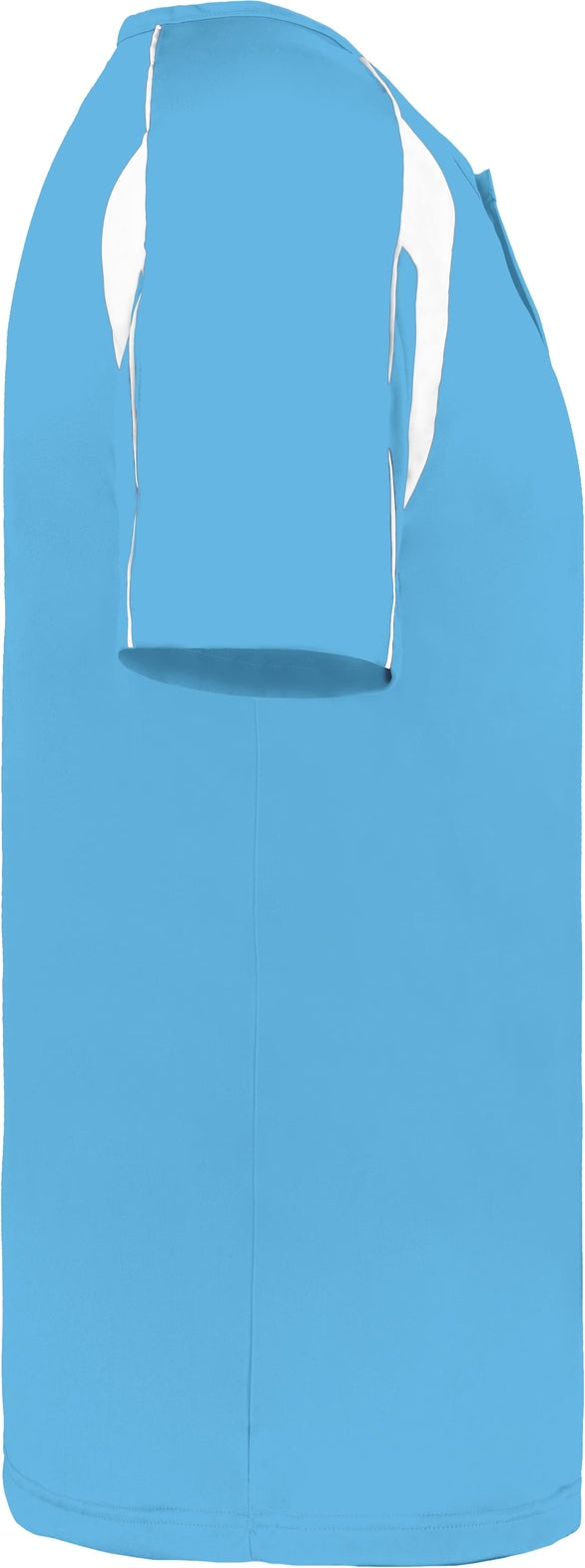 Right View of BA COLUMBIA BLUE/WHITE YOUTH PRO PLACKET