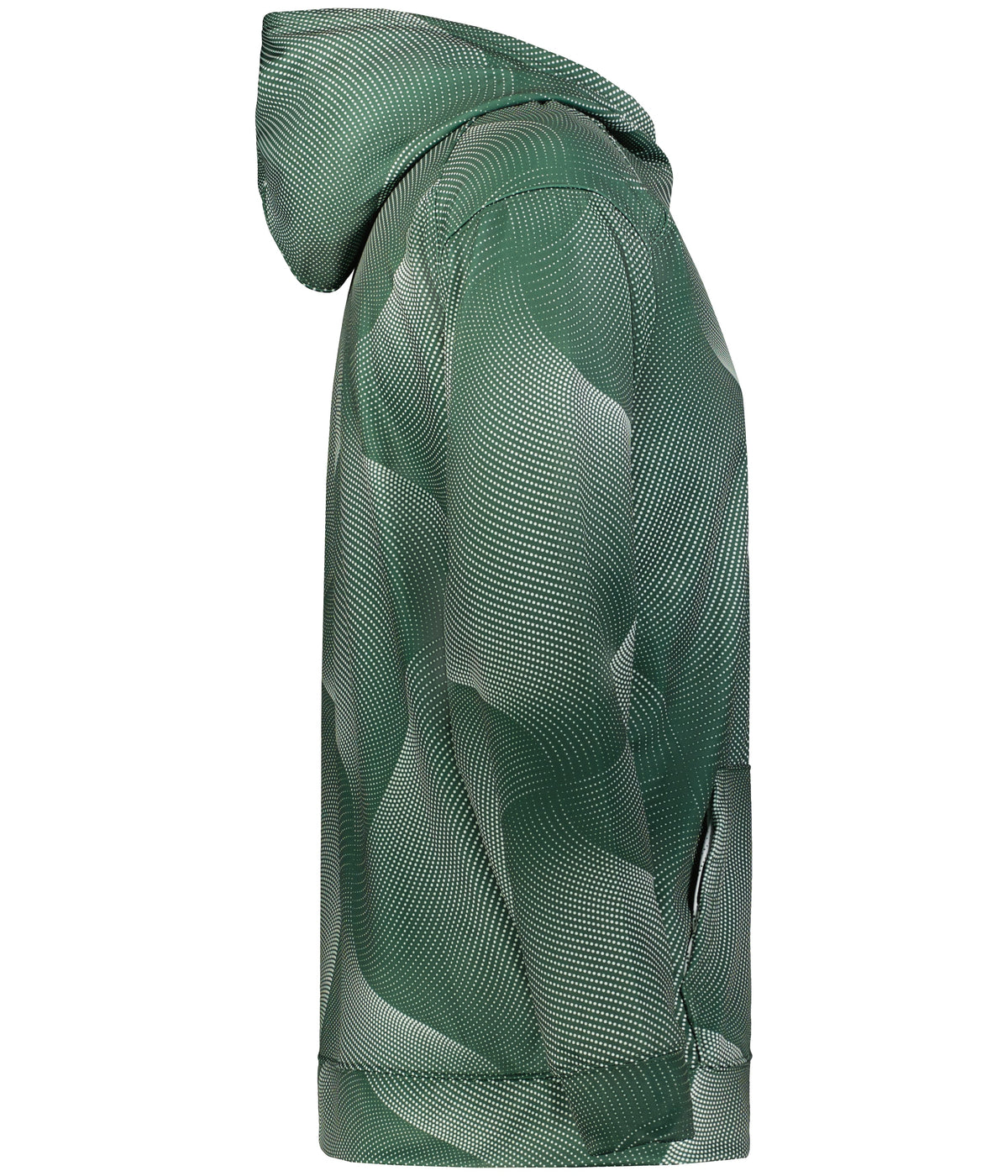 Right View of BA FOREST WARP YOUTH WARP HOODIE