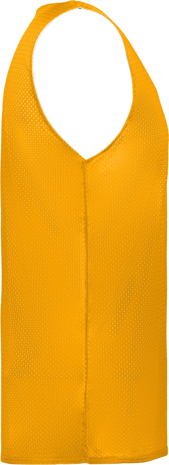 Right View of BA GOLD/WHITE MESH REVERSIBLE JERSEY