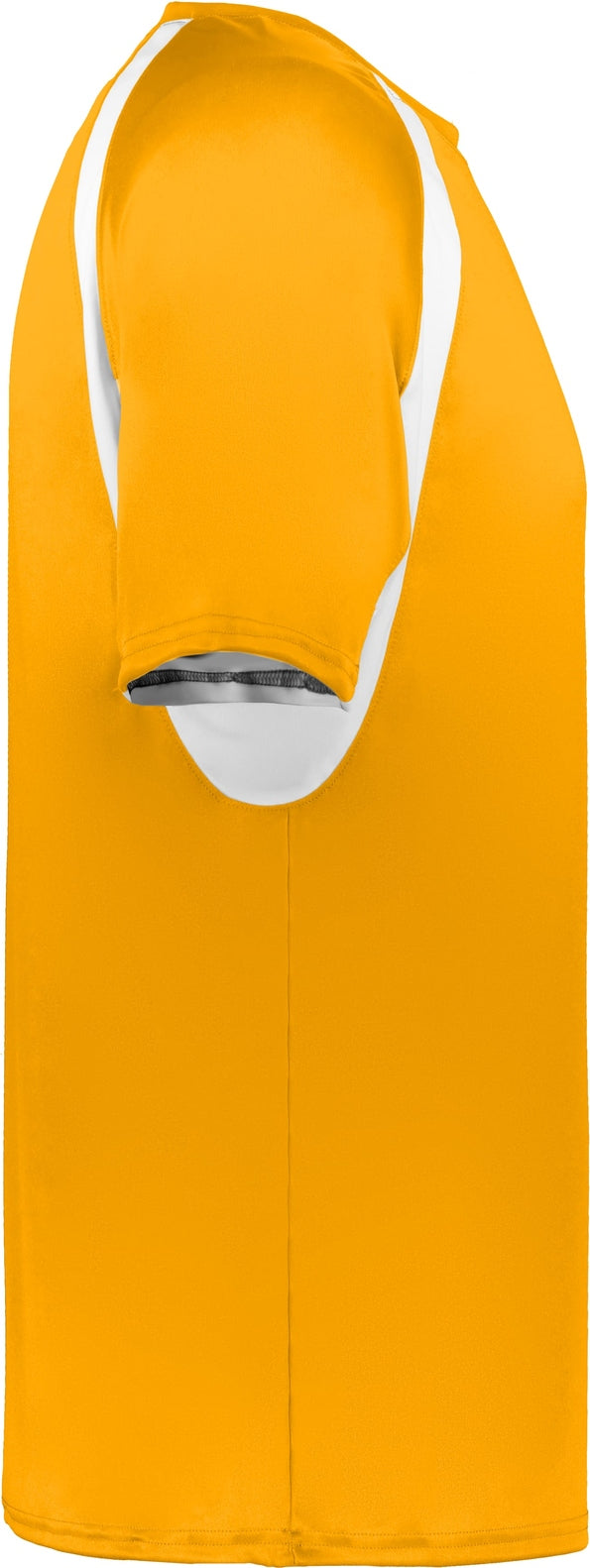 Right View of BA GOLD/WHITE YOUTH HOOK TEE