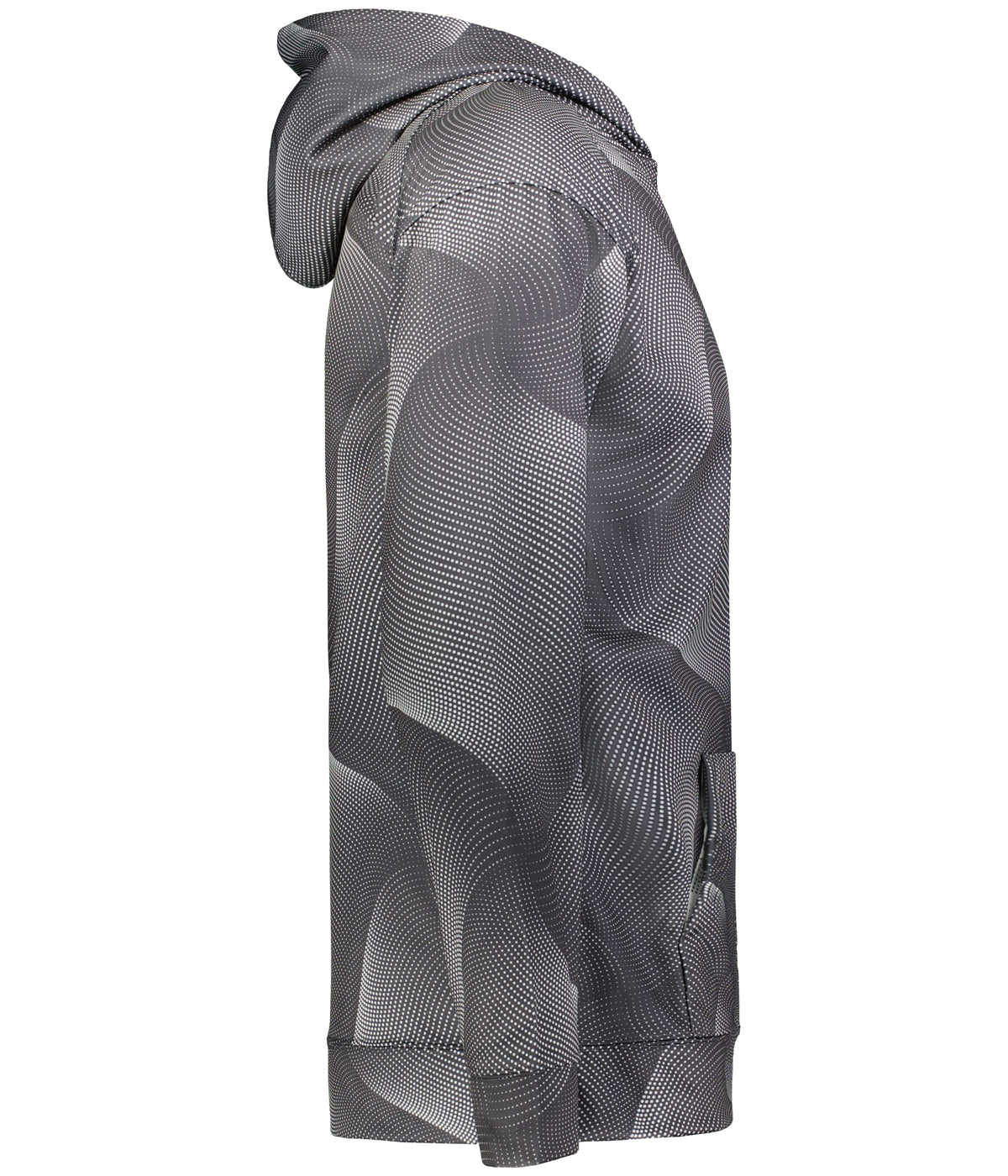 Right View of BA GRAPHITE WARP YOUTH WARP HOODIE
