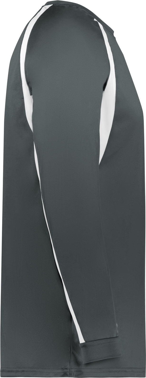 Right View of BA GRAPHITE/WHITE HOOK L/S TEE