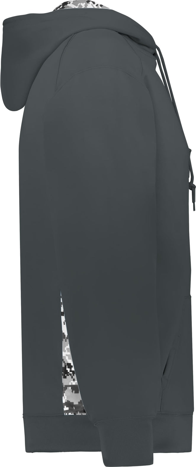 Right View of BA GRAPH/WHITE DIGITAL DIGITAL COLOR BLOCK HOODIE