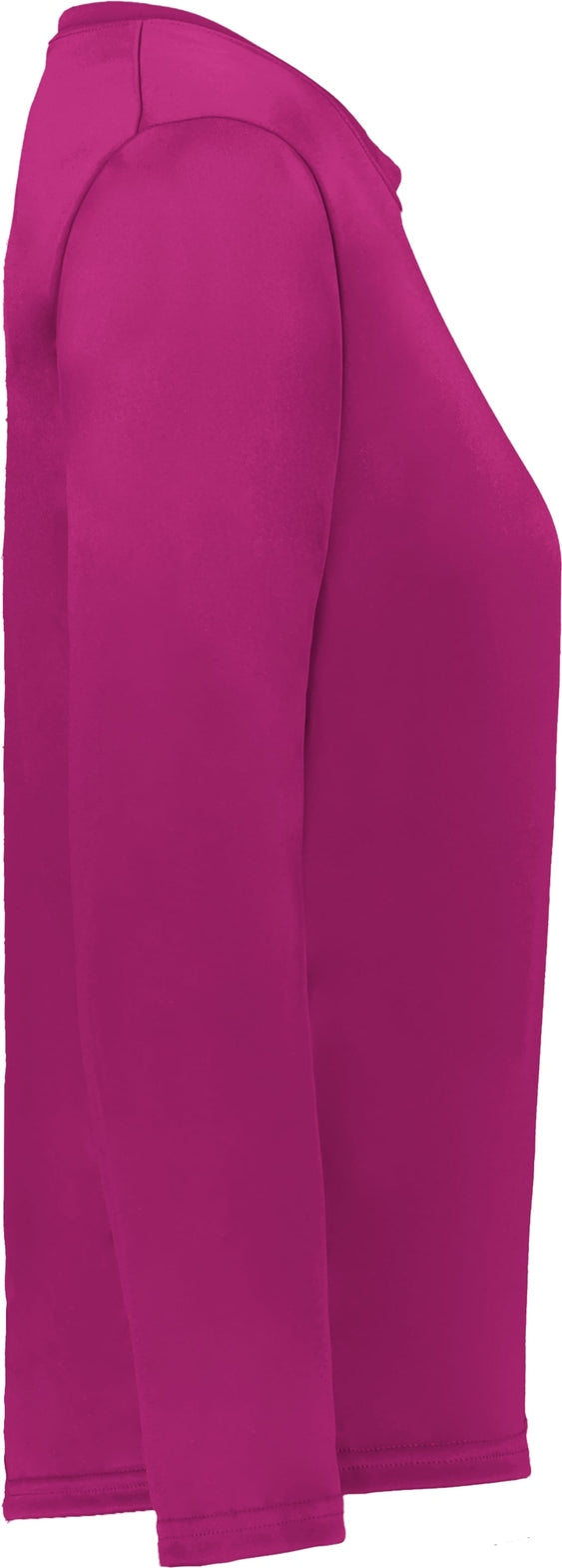 Right View of BA HOT PINK LADIES C2 L/S TEE