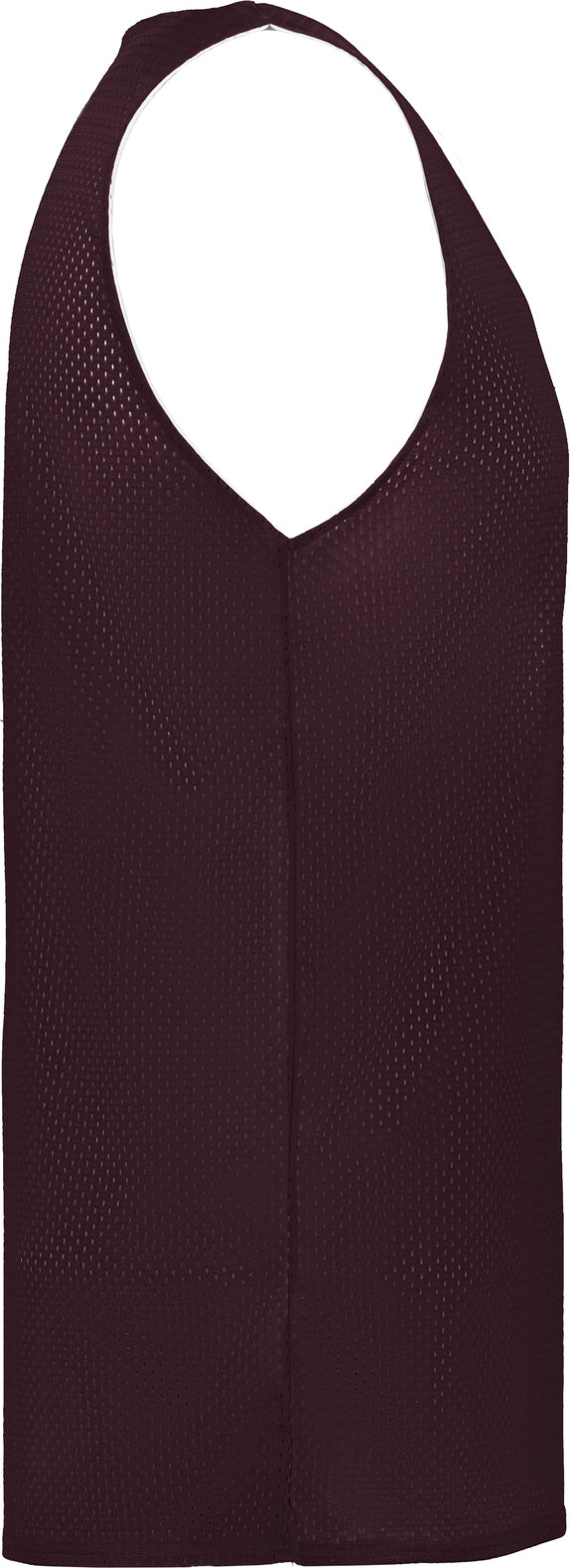 Right View of BA MAROON/WHITE MESH REVERSIBLE JERSEY