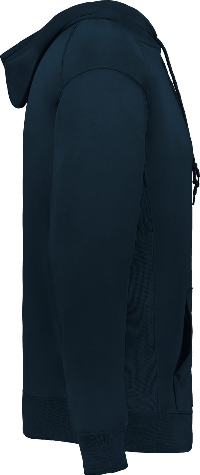 Right View of BA NAVY PERFORMANCE FLEECE HOODIE