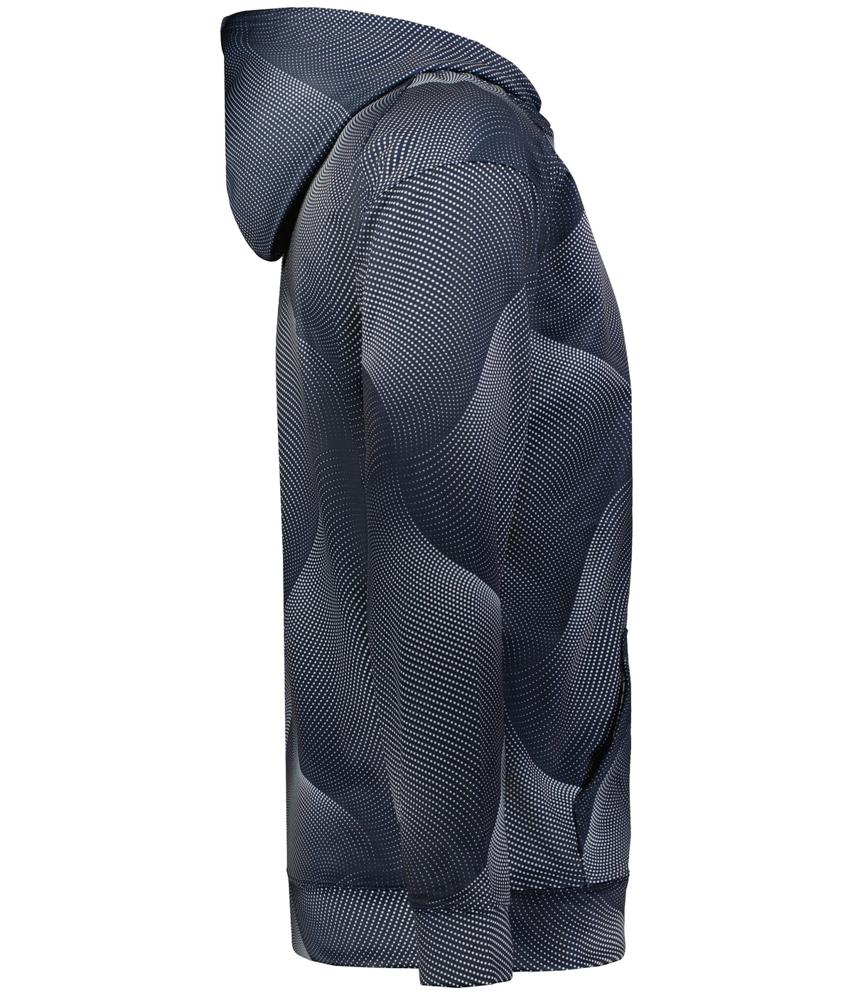 Right View of BA NAVY WARP YOUTH WARP HOODIE