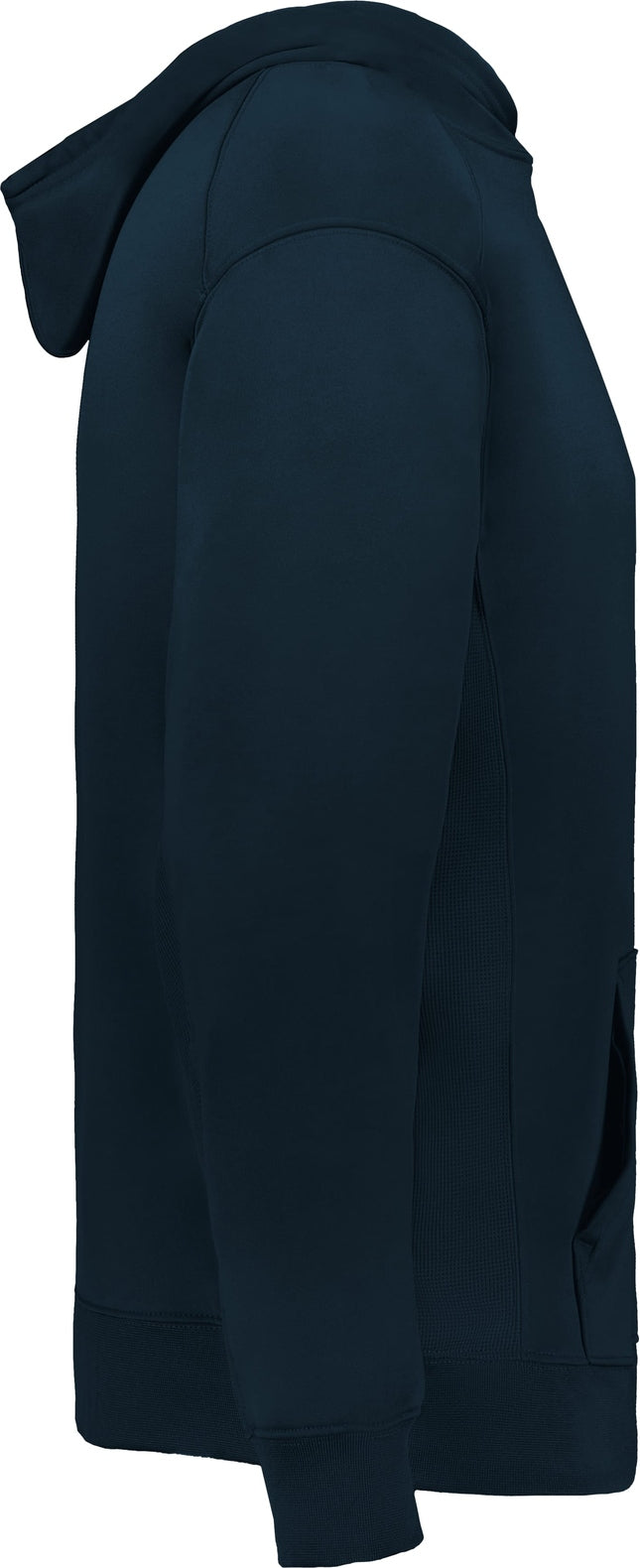 Right View of BA NAVY YOUTH PERFORMANCE FLEECE HOODI