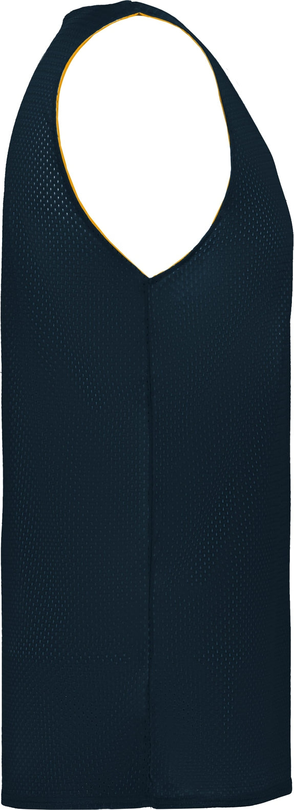Right View of BA NAVY/GOLD MESH REVERSIBLE JERSEY